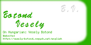 botond vesely business card